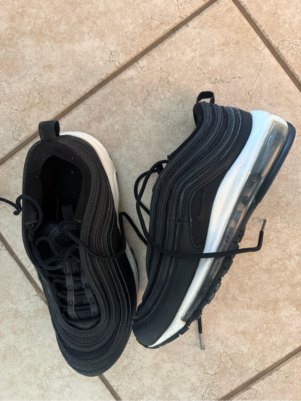 Nike Black & White Air Max 97 Sneakers